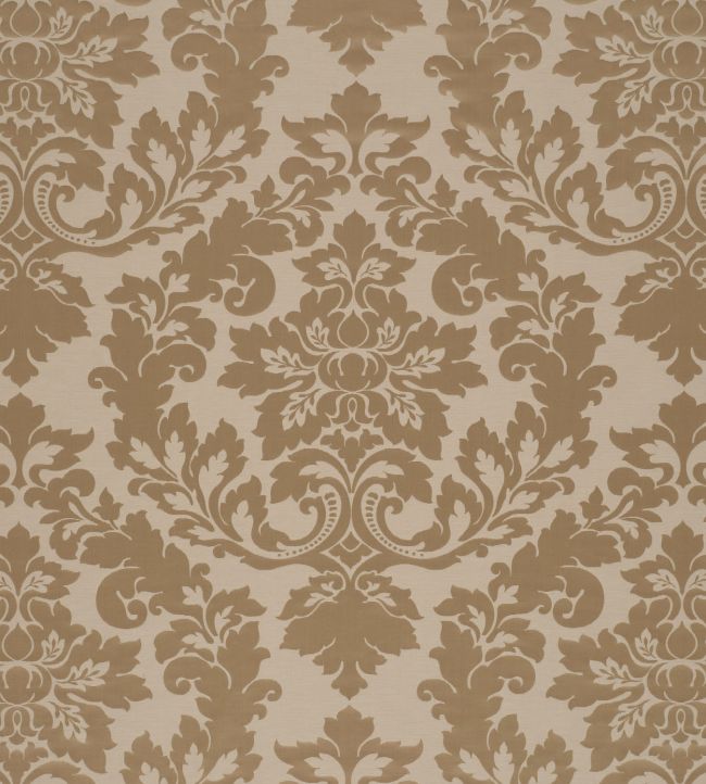 Rococo Damask Fabric by James Hare Sultan Gold