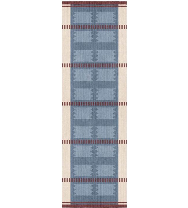 Layered Rollakan Iris Runner rug Petrol ROIRPE80300 Petrol