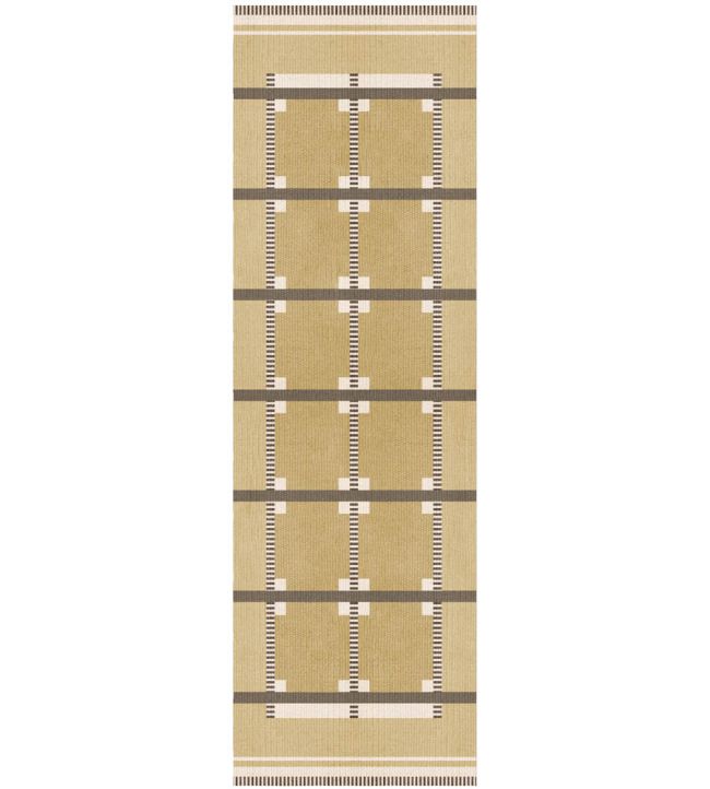 Layered Rollakan Ruth Runner rug Harvest Yellow RORUHY75240 Harvest Yellow