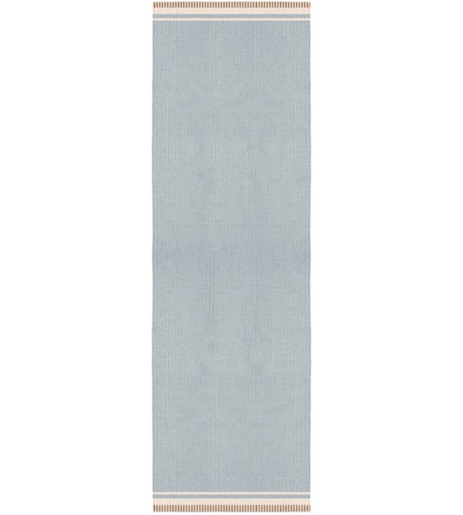 Layered Rollakan Solid Runner rug Sky Blue ROSOSB75240 Sky Blue