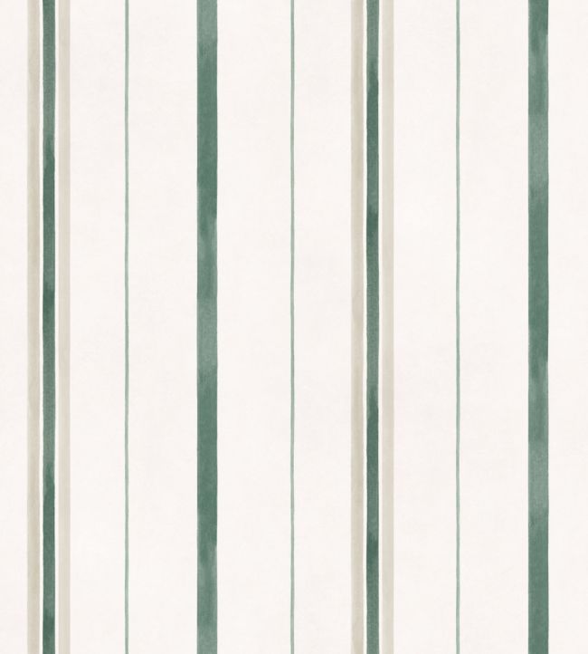 Rolling Stripes Wallpaper by Coordonne Mint