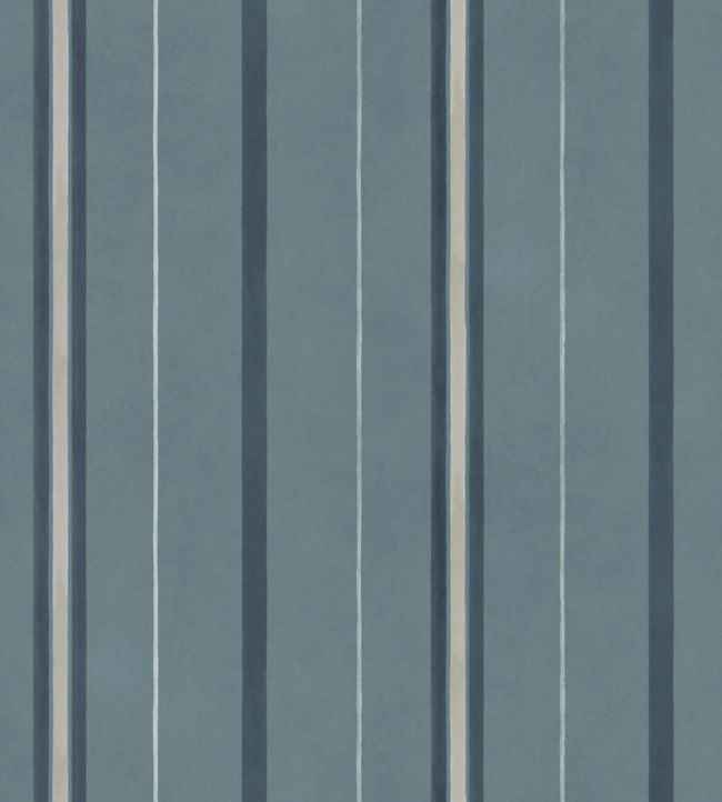 Rolling Stripes Wallpaper by Coordonne Sapphire