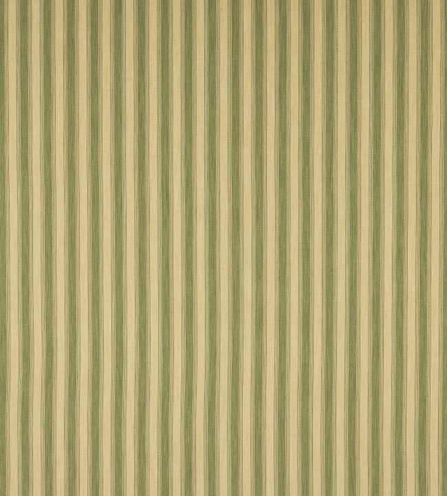 Romaine Stripe Fabric by Colefax and Fowler Forest Green