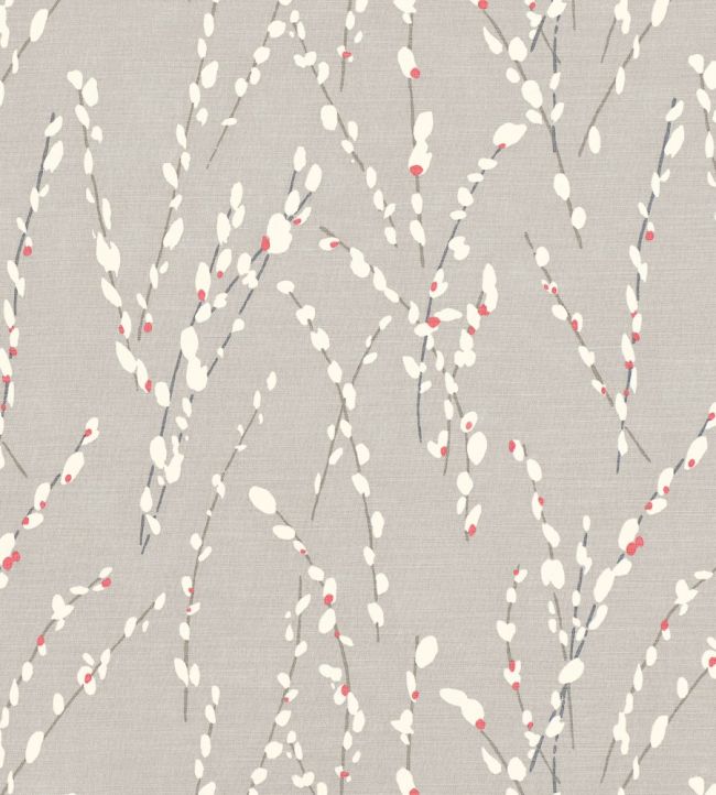 Mikado Fabric by Romo Red Coral