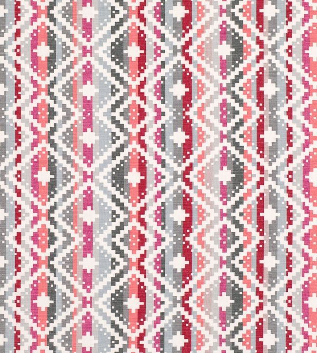 Takana Fabric by Romo Red Tulip