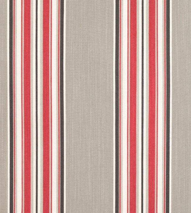 Burford Fabric by Romo Red Tulip