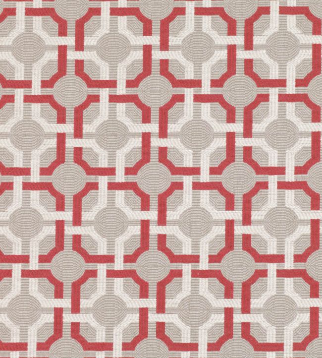 Orton Fabric by Romo Red Tulip