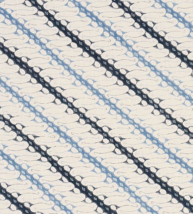 Ronnie Fabric by Schumacher Blue