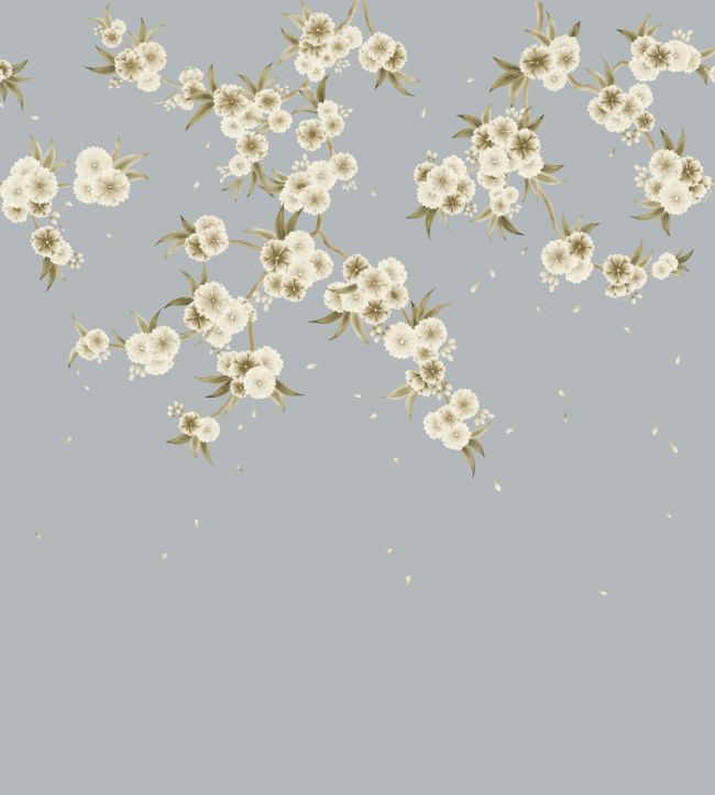 Rosa Mural by Harlequin Feather Grey - Paper Lantern - Oyster