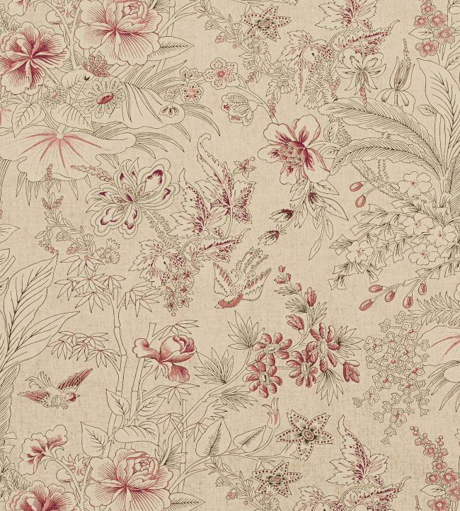 Rosalind Fabric by Thibaut Beige