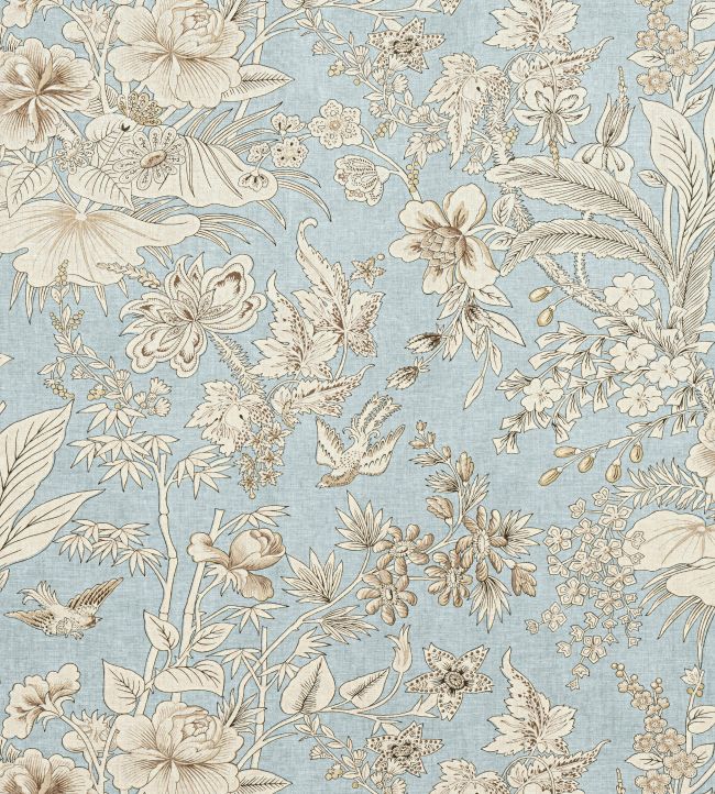 Rosalind Fabric by Thibaut Spa Blue
