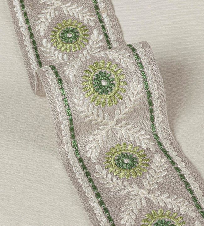 Rosario Braid Trimming by Colefax and Fowler Leaf Green