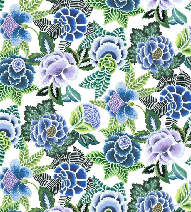 Rose de Damas Fabric by Designers Guild Cobalt