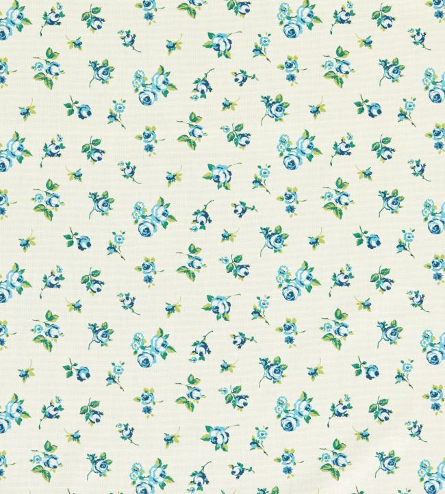 Rosebud Fabric by Clarke & Clarke Cobalt