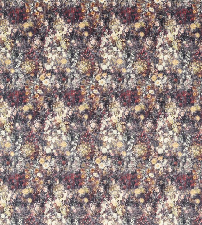 Rosedene Fabric by Studio G Raspberry / Ochre