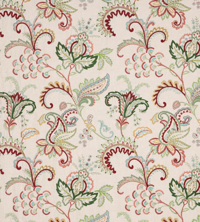 Roseto Fabric by Colefax and Fowler Red/Green