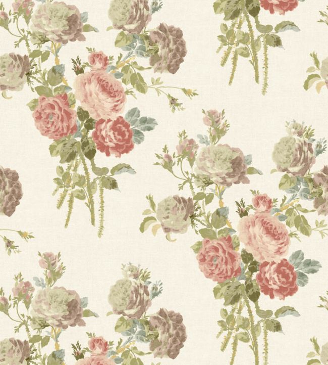 Rosie Wallpaper by George & Minnie Blush/Sage