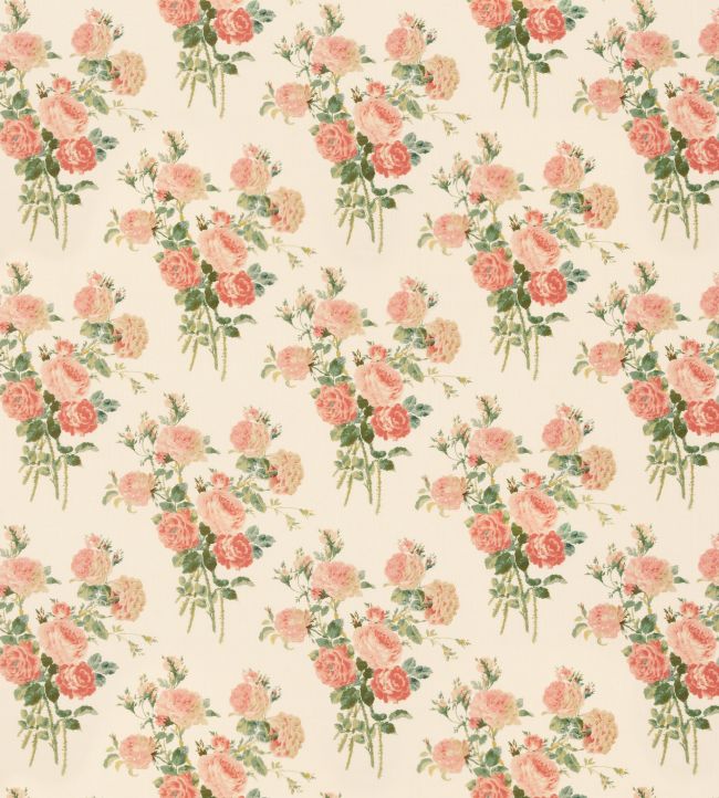 Rosie Fabric by George & Minnie Raspberry/Teal