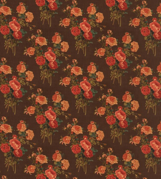 Rosie Fabric by George & Minnie Walnut