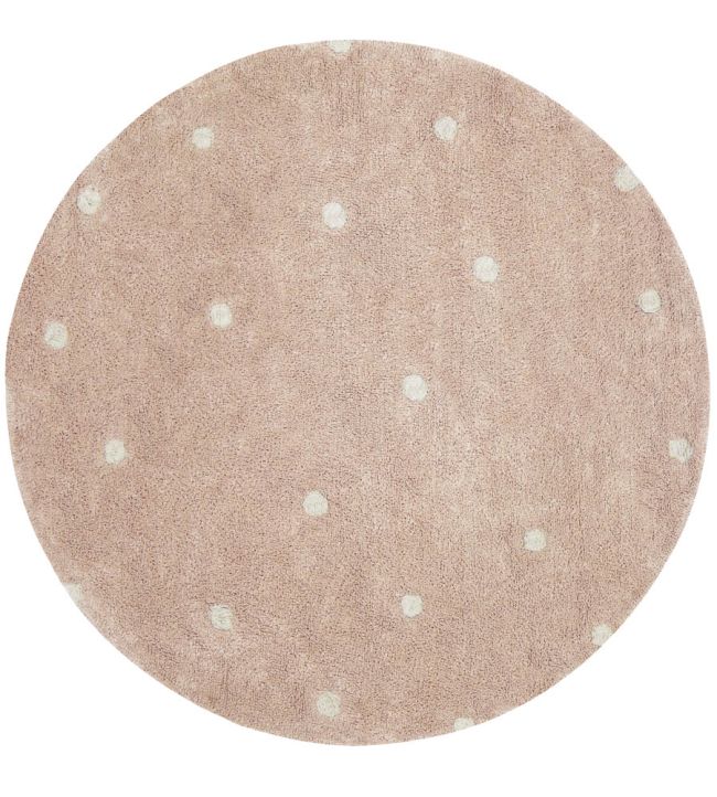 Lorena Canals Round Dot rug Rose C-RDOT-ROS Rose