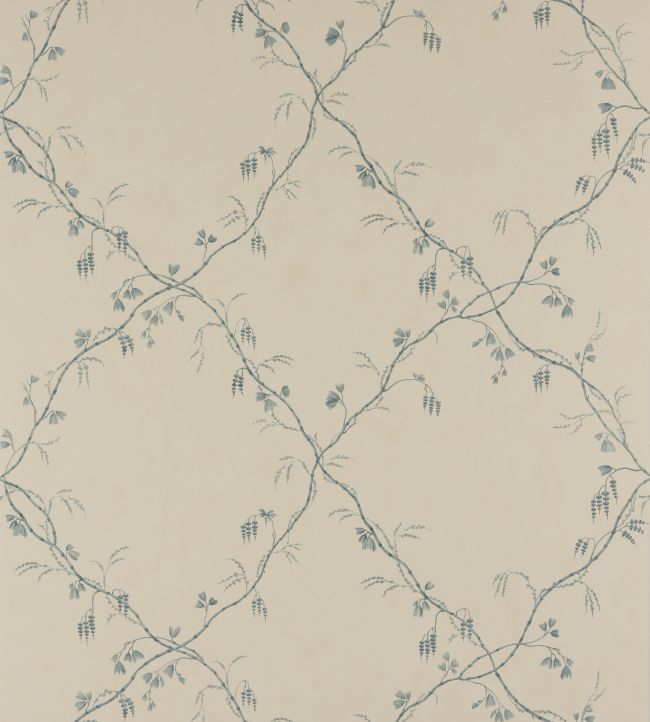 Roussillon Wallpaper by Colefax and Fowler Blue