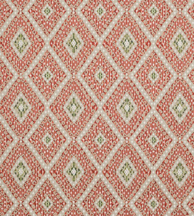 Rowley Fabric by Colefax and Fowler Red/Green