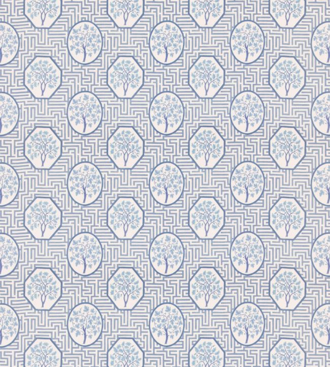 Royal Maze Fabric by GP & J Baker Royal Blue