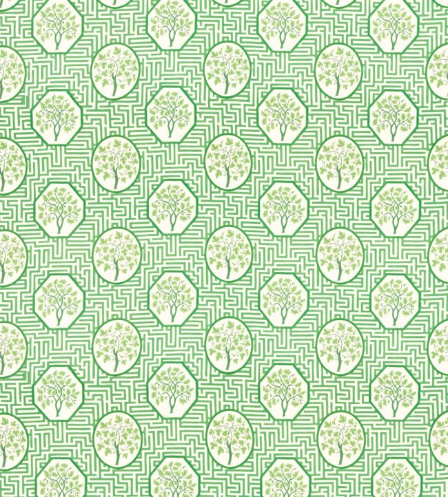 Royal Maze Fabric by GP & J Baker Royal Green