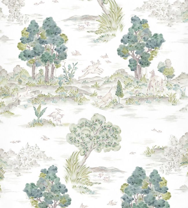 Royal Oak Wallpaper by Coordonne Mint