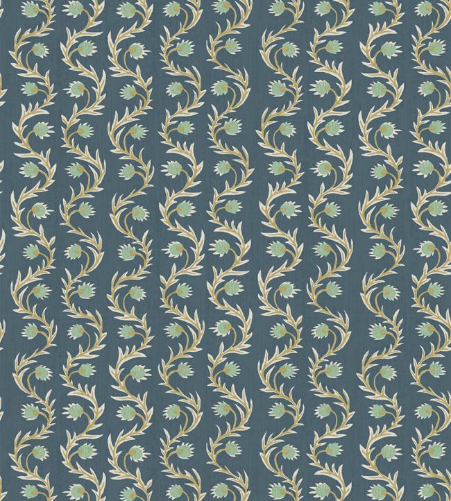 Rubia Wallpaper by Josephine Munsey Navy