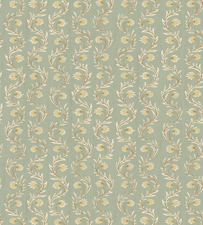 Rubia Wallpaper by Josephine Munsey Soft Aqua