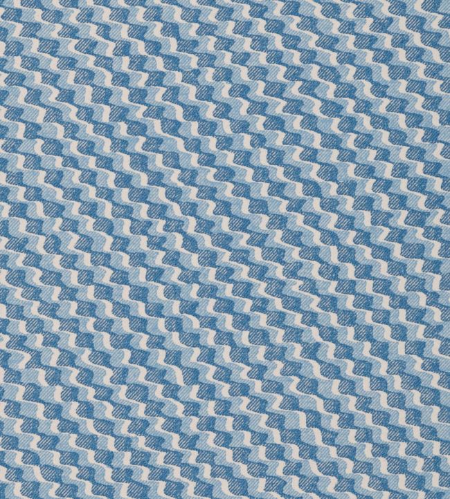 Ruffle Fabric by Fermoie Blue
