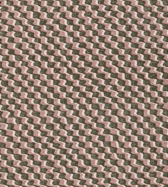 Ruffle Fabric by Fermoie Brown/Pink