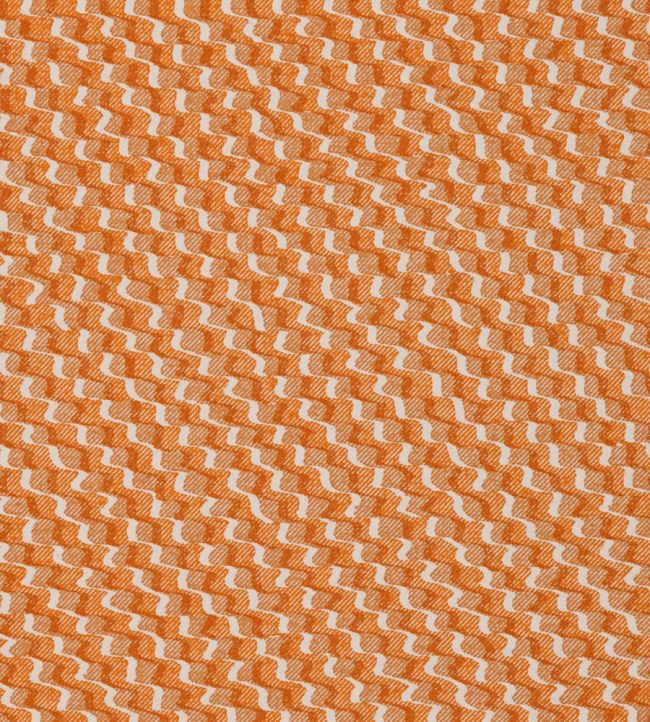 Ruffle Fabric by Fermoie Orange