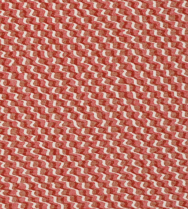 Ruffle Fabric by Fermoie Red