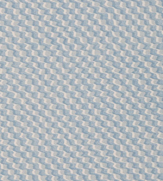 Ruffle Fabric by Fermoie Sky Blue