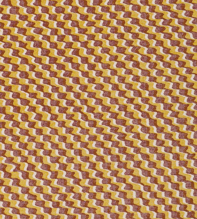 Ruffle Fabric by Fermoie Yellow/Brown