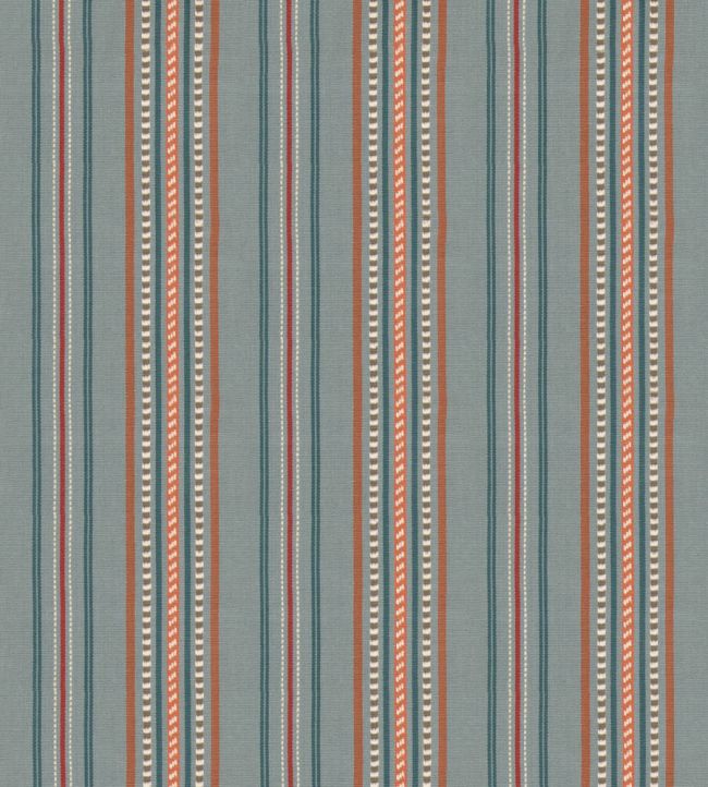 Rufus Stripe Fabric by GP & J Baker Teal