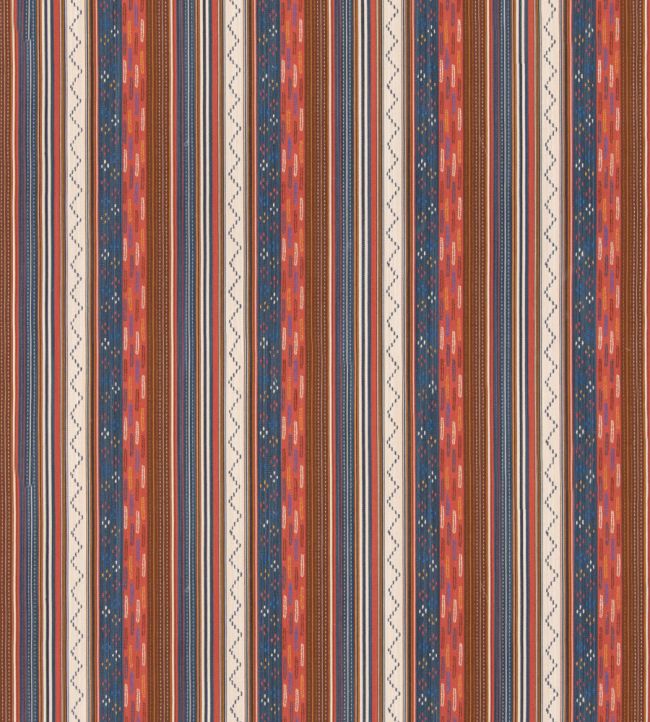 Runaway Fabric by GP & J Baker Coral/Indigo