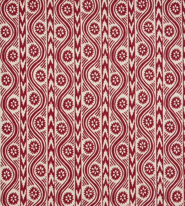Ruslan Fabric by Volga Linen Red