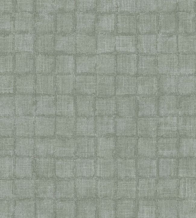 Rustic Check Wallpaper by Eijffinger Green