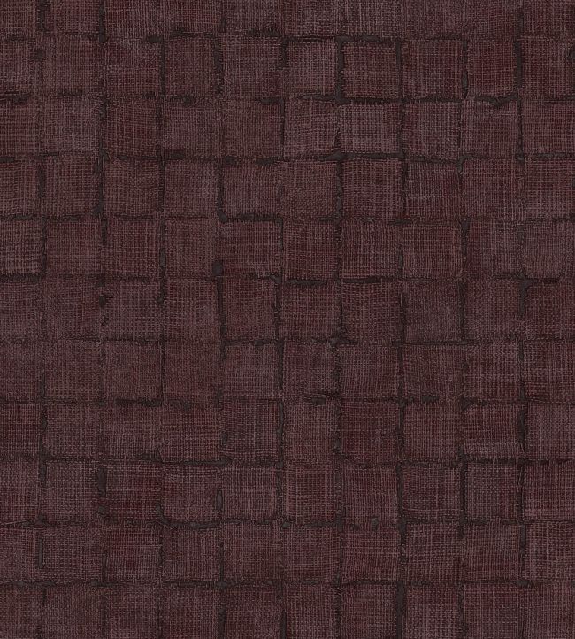 Rustic Check Wallpaper by Eijffinger Red