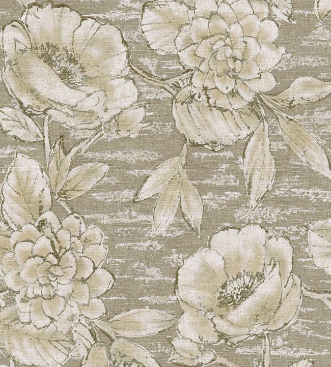 Rustic Floral Wallpaper by Eijffinger Beige / Sand / Green