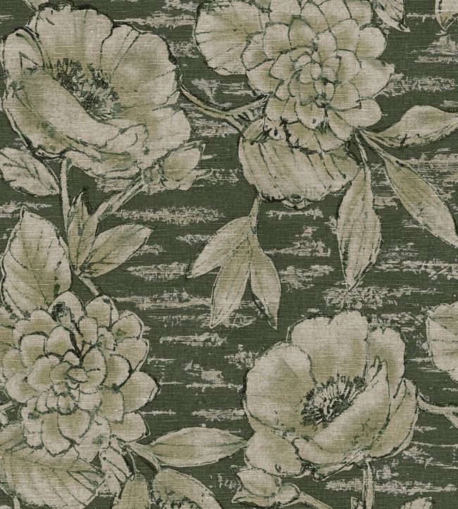 Rustic Floral Wallpaper by Eijffinger Green