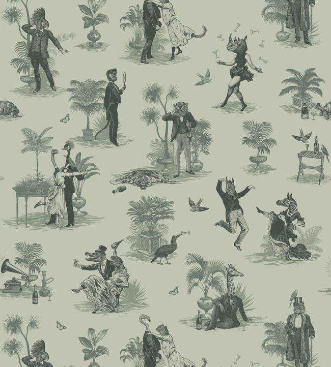 Safari Soiree Wallpaper by Divine Savages Forest Mist