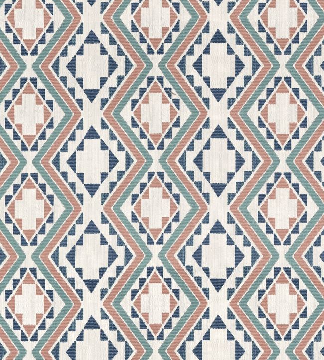 Sagamore Fabric by Thibaut Clay and Navy