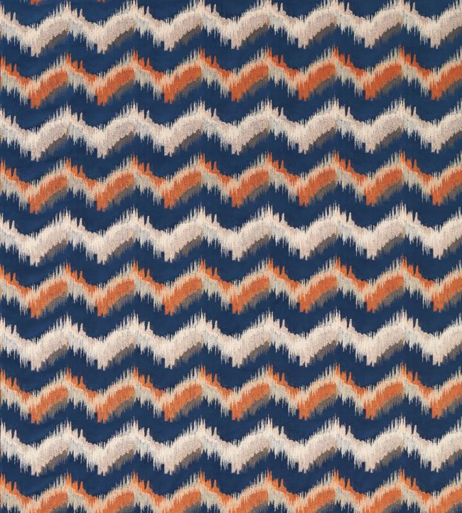 Sagoma Fabric by Clarke & Clarke Midnight/Spice