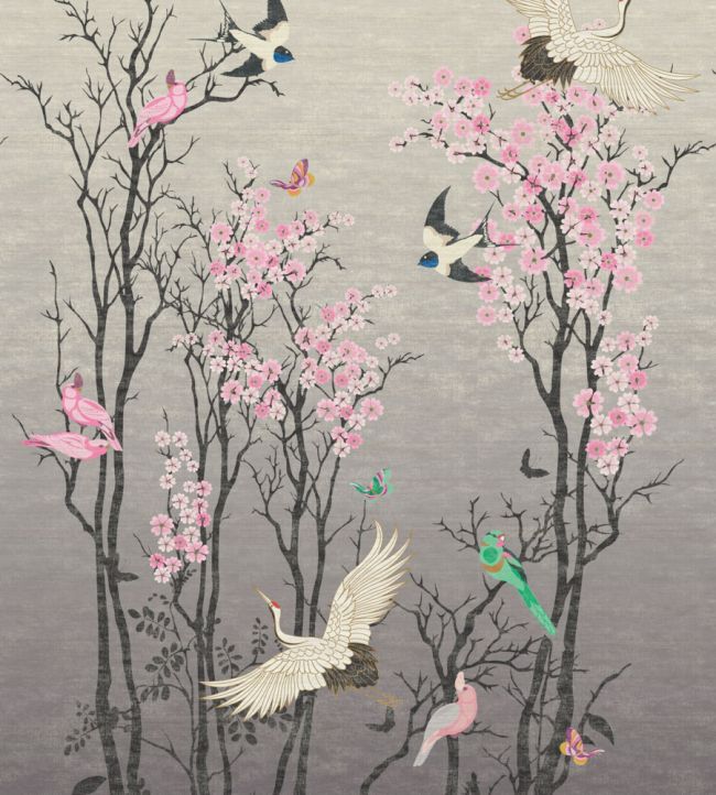 Sakura Mural by Wendy Morrison Pink