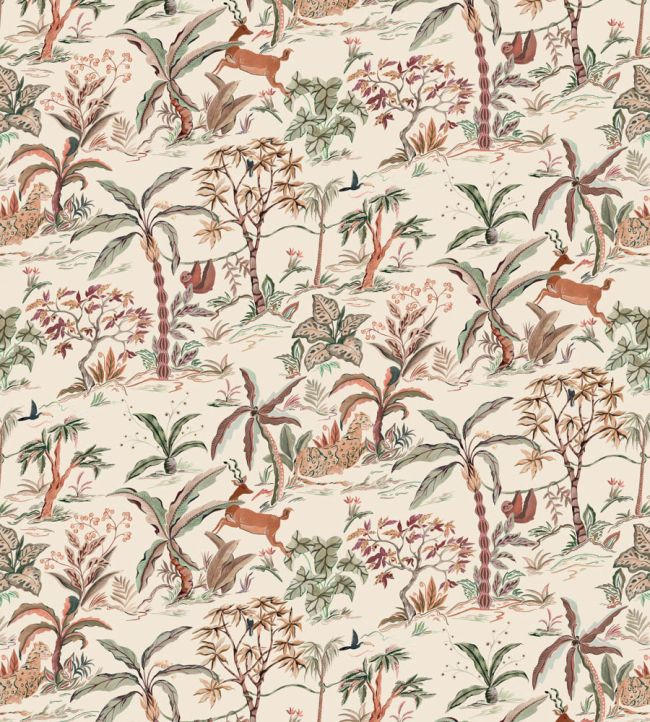 Salento Fabric by Osborne & Little Olive/Terracotta