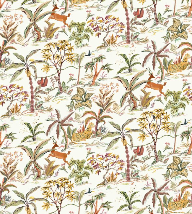 Salento Wallpaper by Osborne & Little Olive/Terracotta